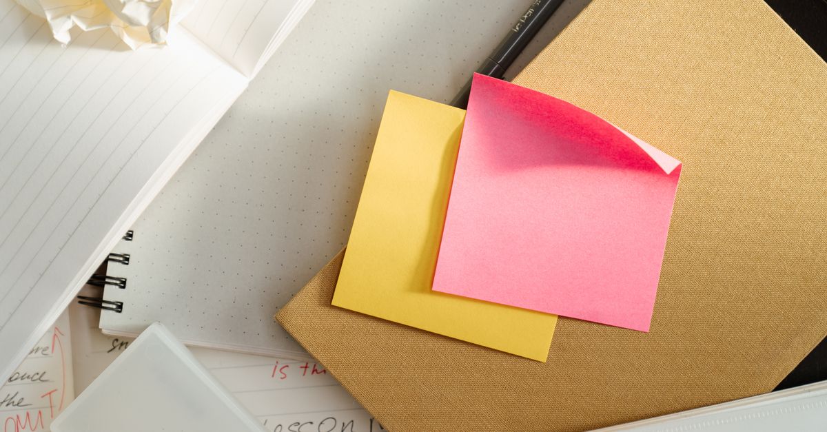 Sticky Note Cropped Image Close-up Photo of Sticky Notes · Free Stock Photo