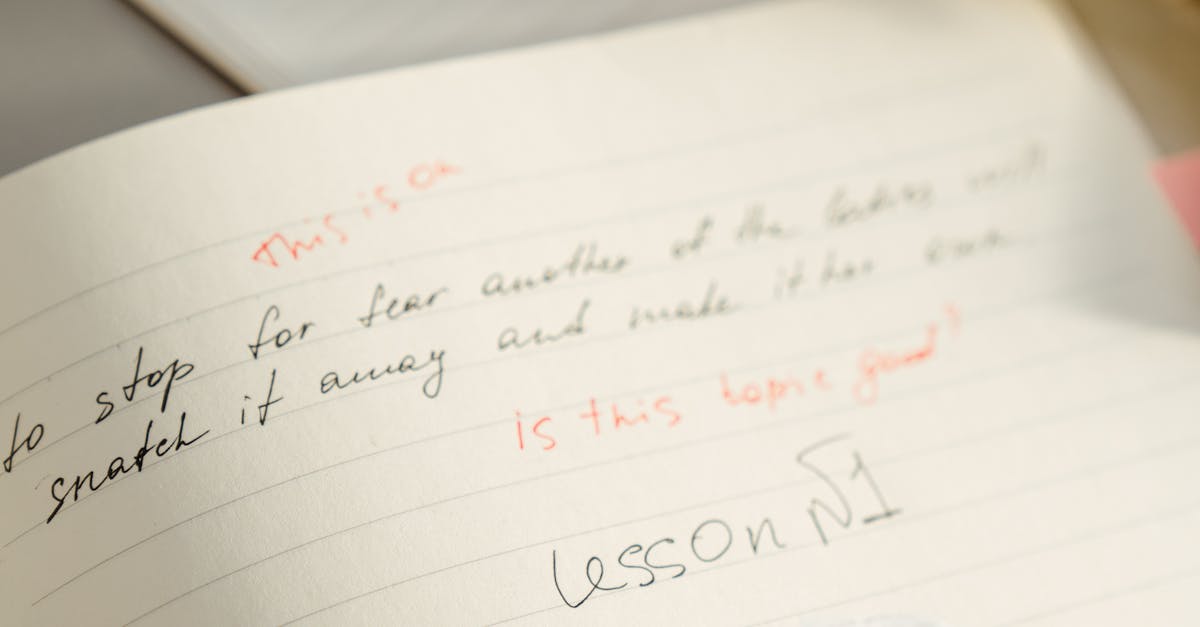 Notebook with Notes · Free Stock Photo