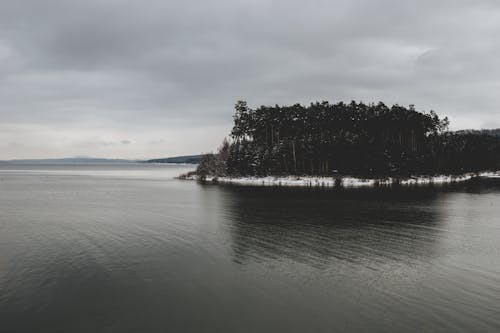 Free stock photo of cloudy sky, water, winter