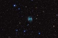 Blue and White Galaxy Illustration