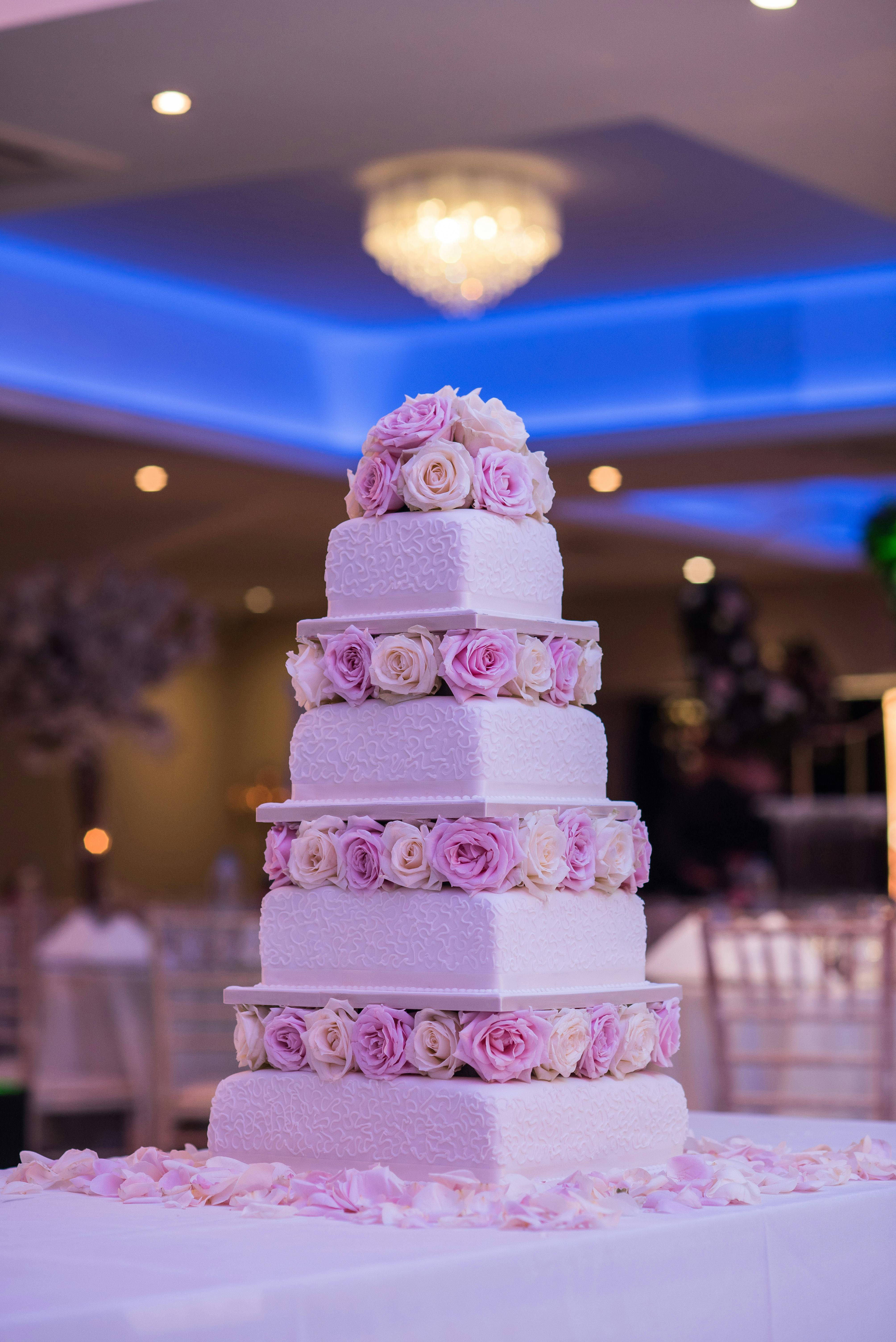 Wedding Cake Decorated with Flowers · Free Stock Photo