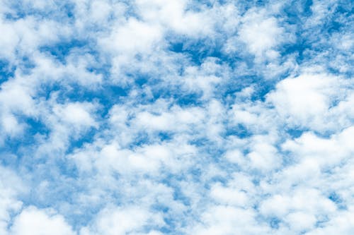 White Clouds on Blue Sky