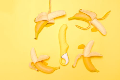 Free Bananas and Sex Toy Stock Photo