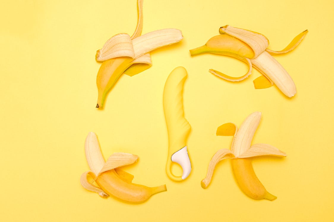 Free Bananas and Sex Toy Stock Photo