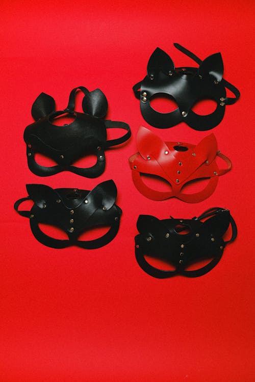 Free Leather Cat Masks Stock Photo