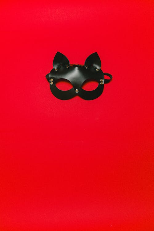 Free Black Leather Cat Mask Stock Photo