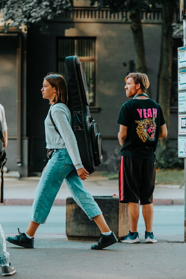 Young People On City Street