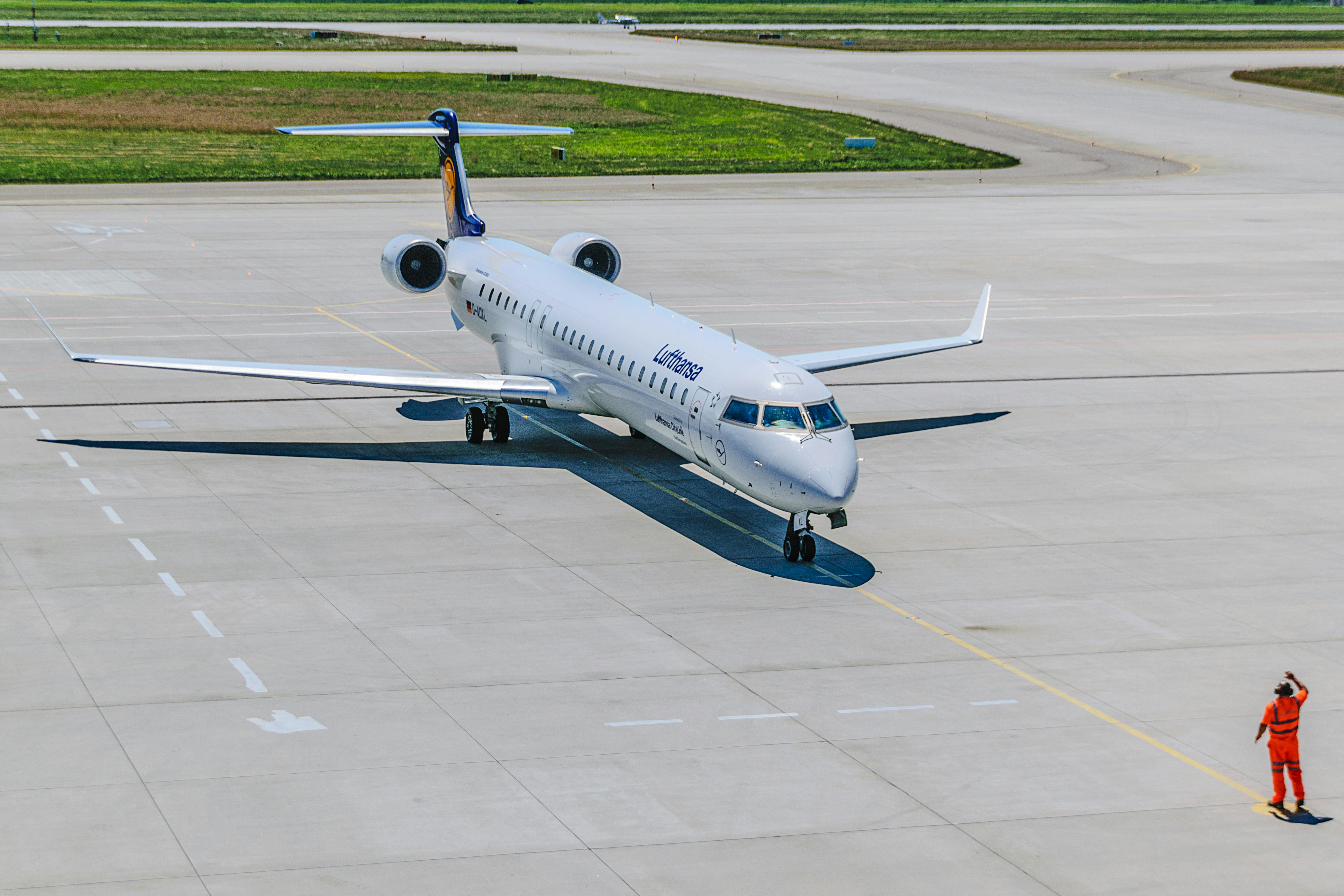 person standing in front of air plane