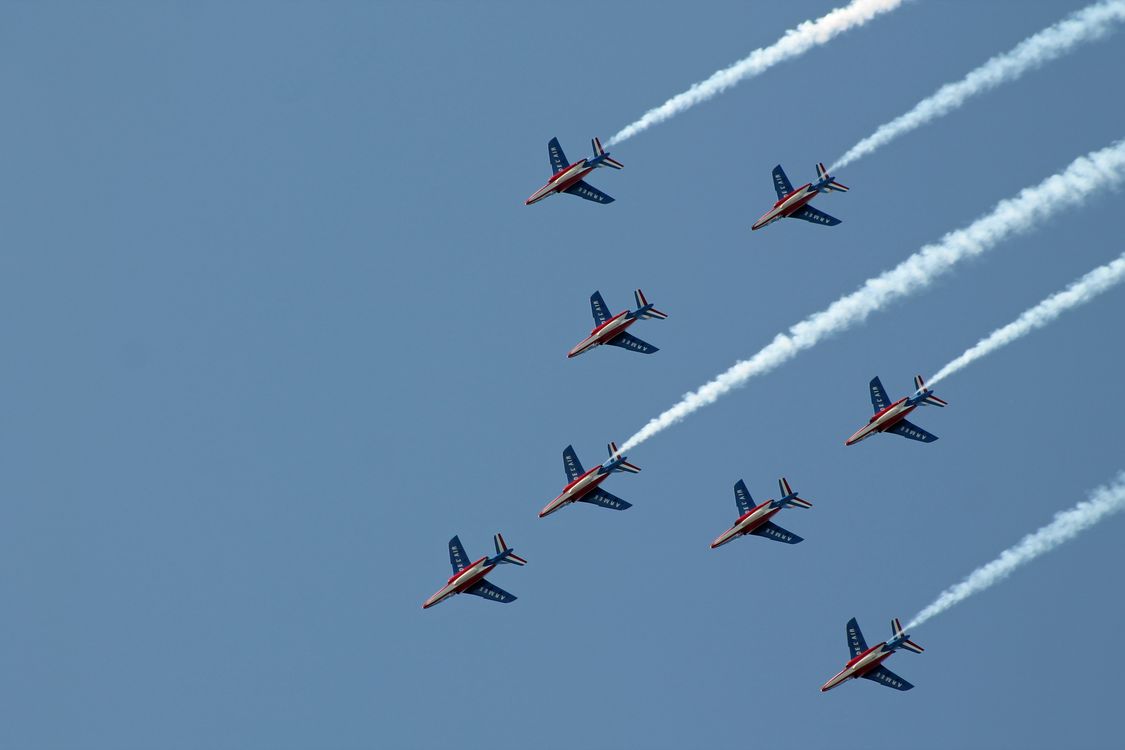 Airplanes in Formation on Sky · Free Stock Photo