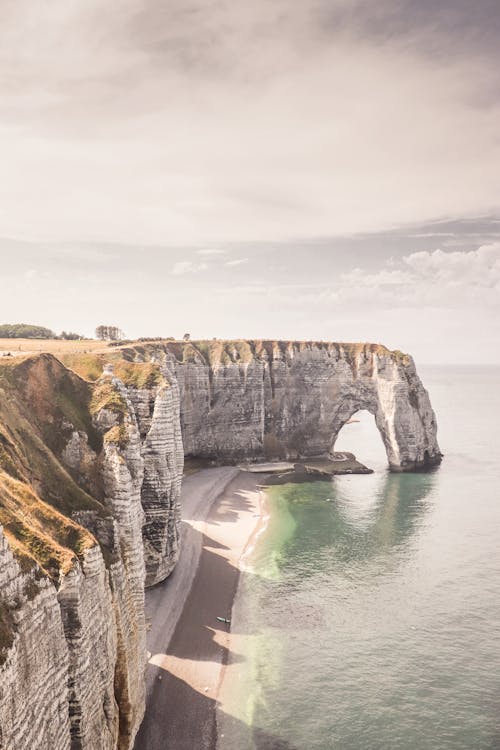 The Famous Cliffs of Etretat in Normandy