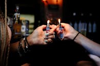 People with Matching Lighters