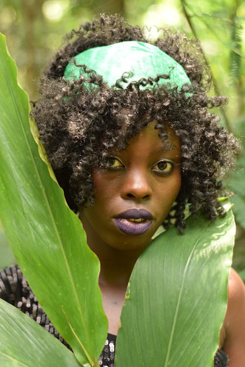 Immagine gratuita di capelli ricci, donna nera, fascia