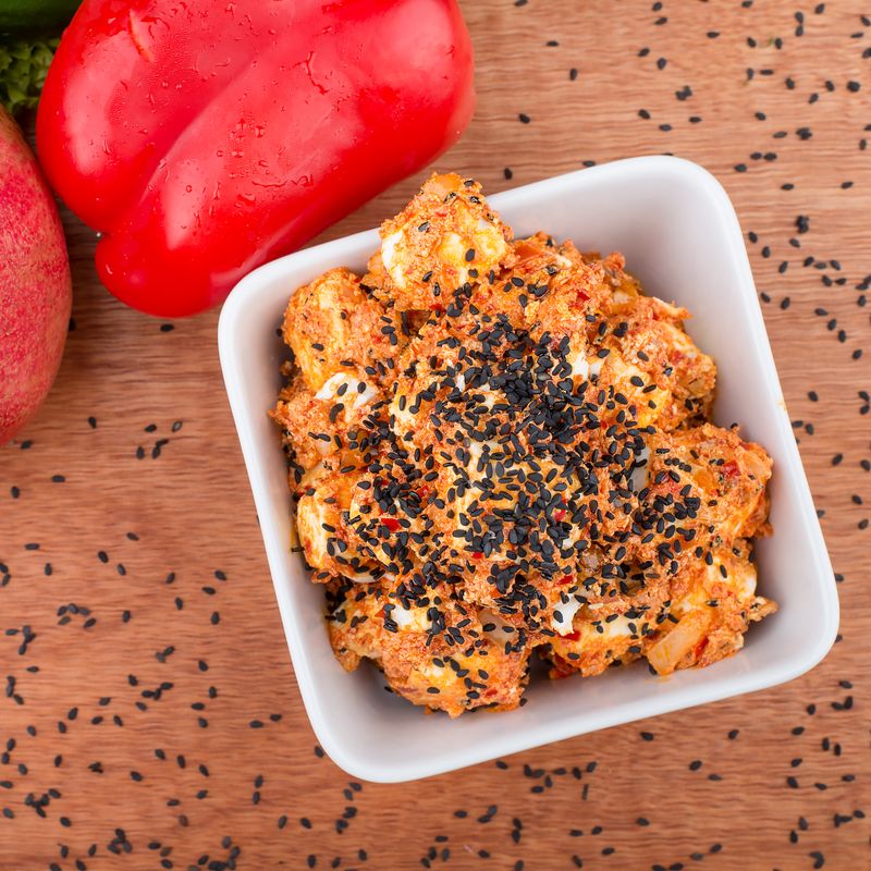 Roasted Cauliflower and Black Sesame Dip