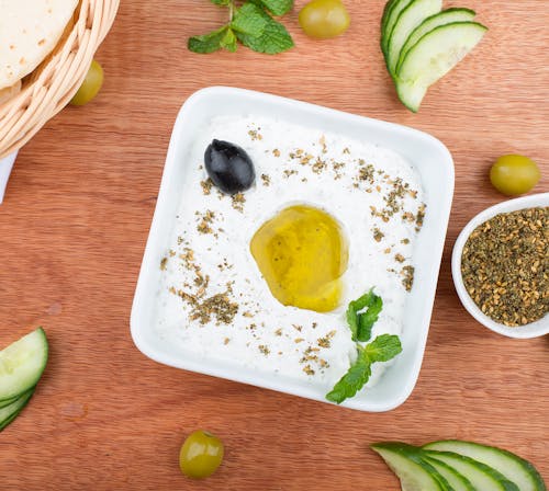 Fotobanka s bezplatnými fotkami na tému arabské jedlá, flatlay, fotografia jedla