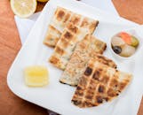 Toasted Pita on Ceramic Plate