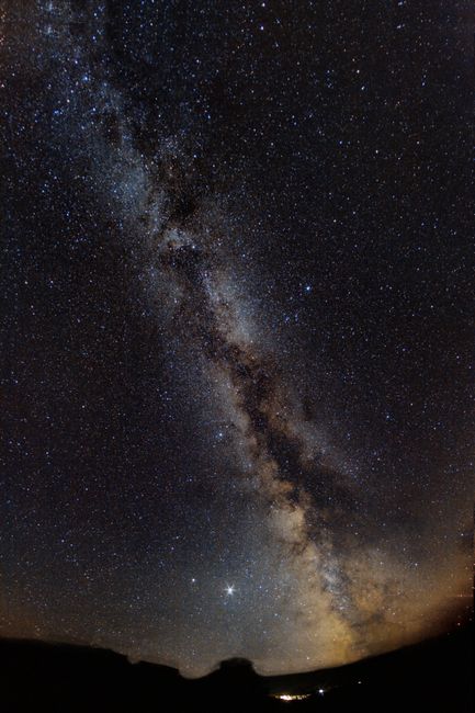 Captivating night sky filled with stars and the Milky Way, offering a breathtaking celestial view.