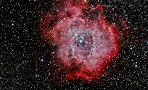 Detailed Picture of a Red Nebula