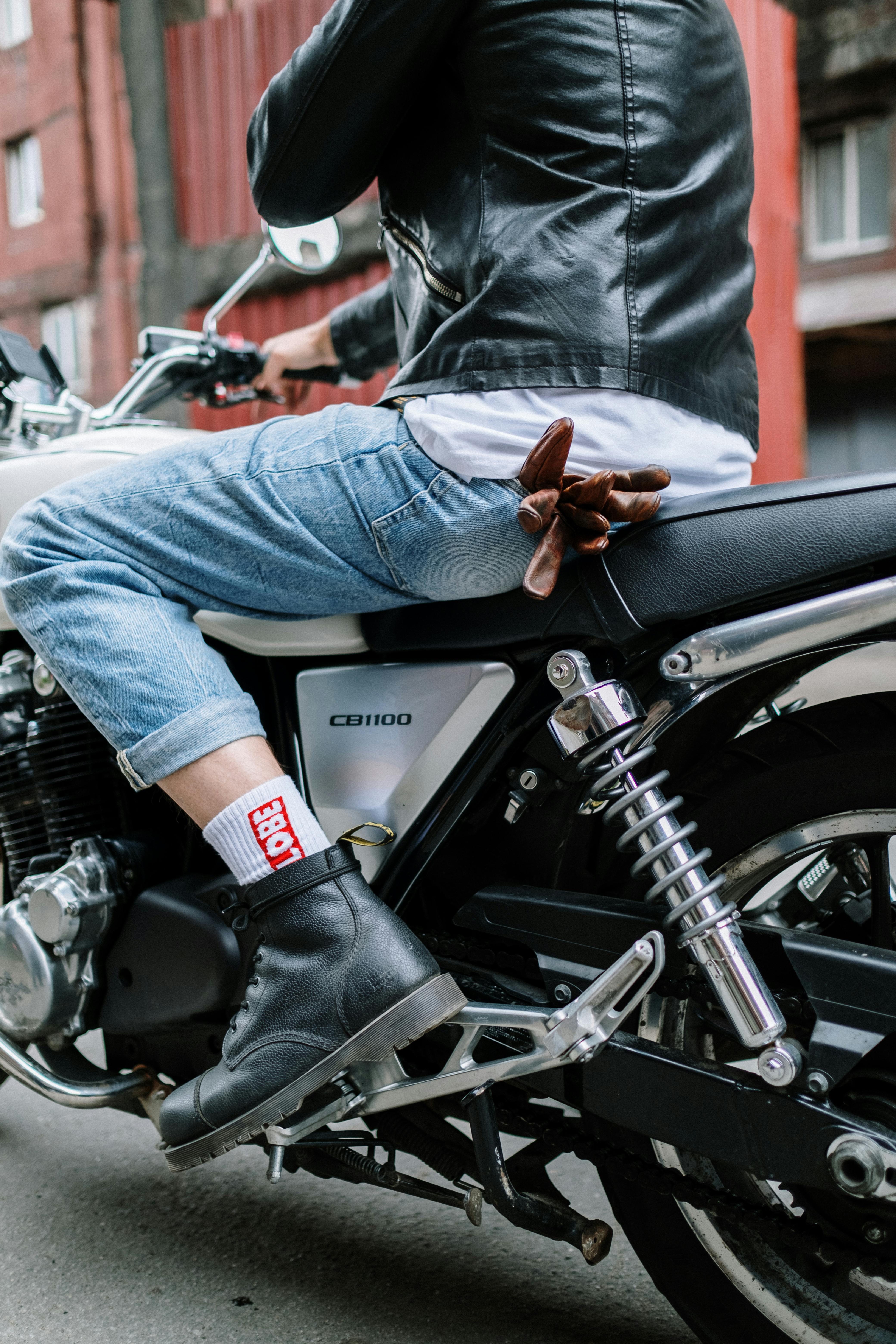 New Mens Punk Ripped Denim Jean Jacket Distressed Biker Motorcycle Coat  Rock UK | eBay