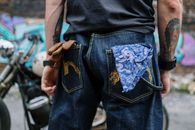 Woman in Blue Denim Jeans