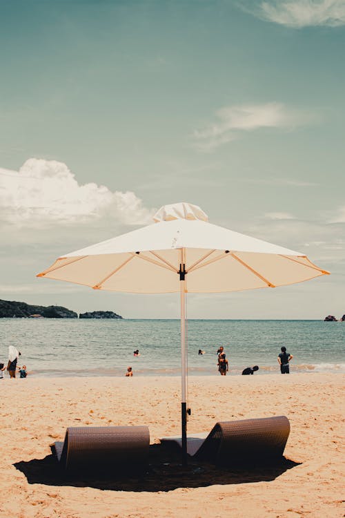 Chairs Under a Beach Umbrella