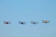 White and Yellow Plane in the Sky