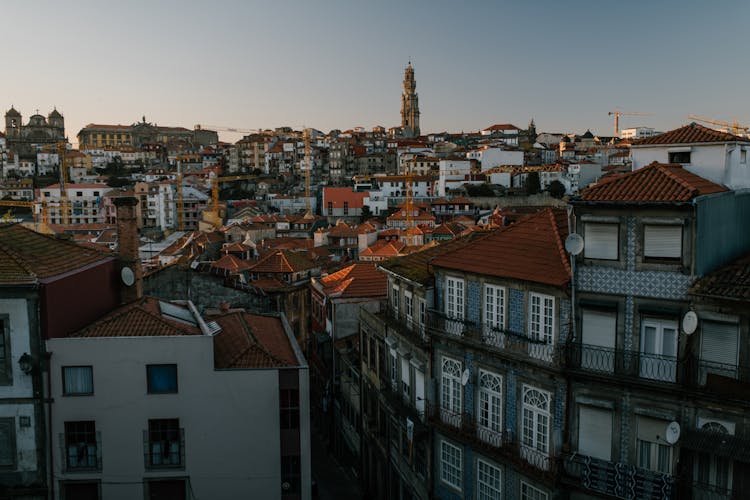 Buildings In A Town In Porto