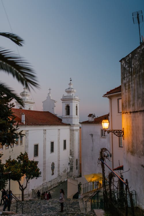 View of the Church of Sao Vicente de Fora in Lisbon Portugal