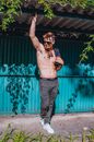 Sexy Topless Man Standing