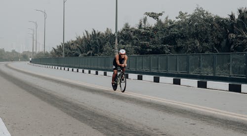 Man Riding a Bicycle