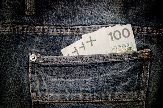 100 Banknote on Pocket