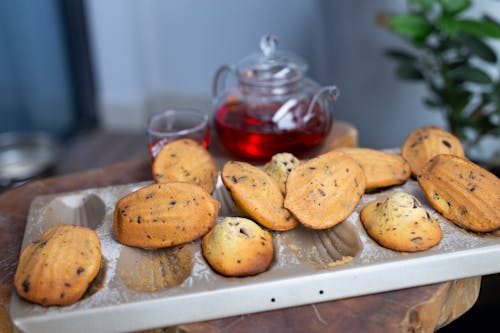 Chocolate Breads on a Baking Tray