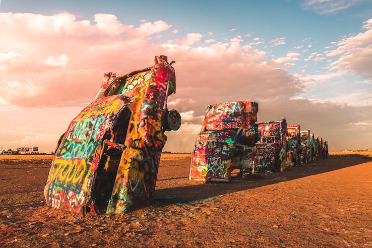 Cadillac Ranch, Amarillo, Texas, USA