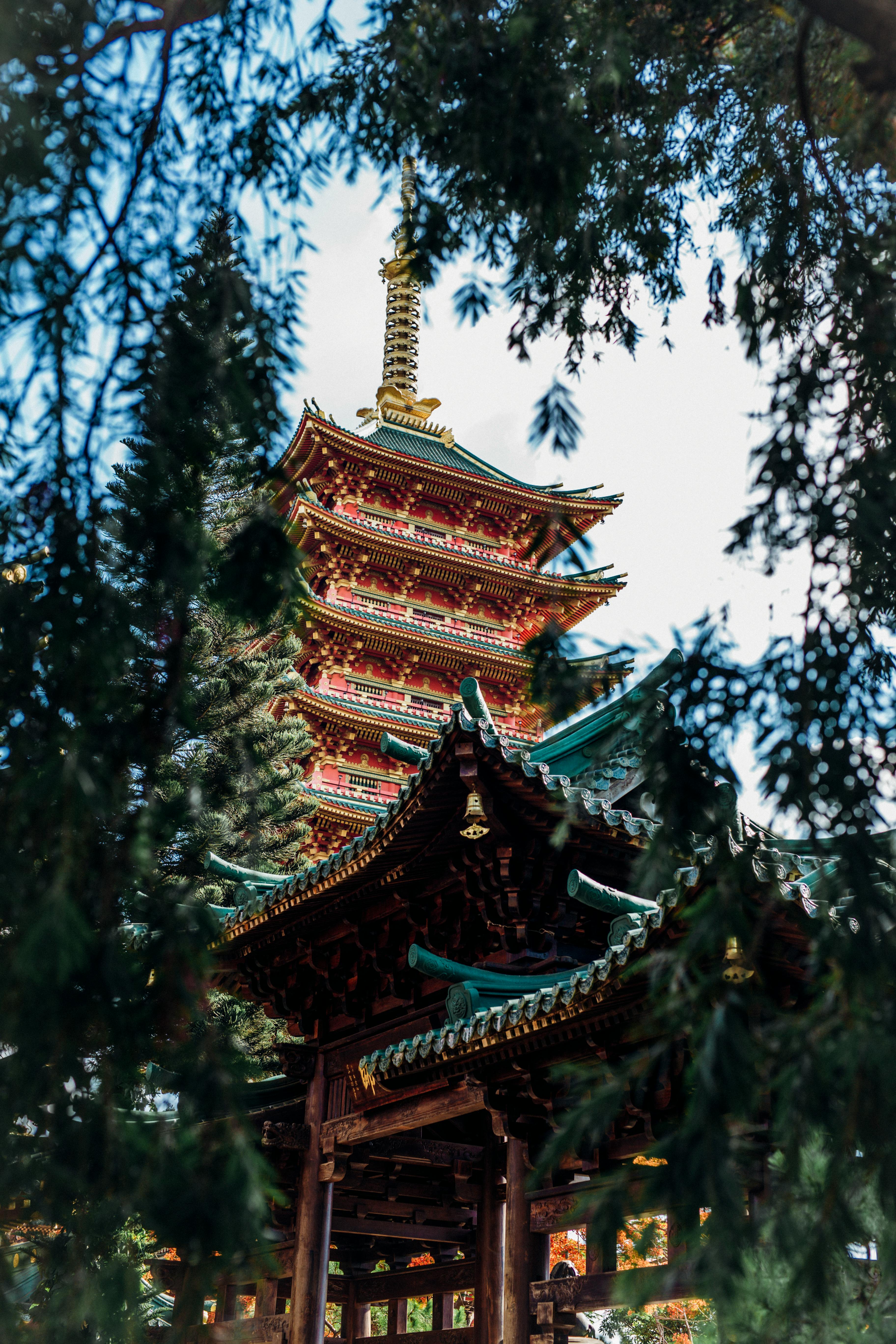 Red And White Temple · Free Stock Photo