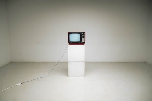 Red Television On A Box