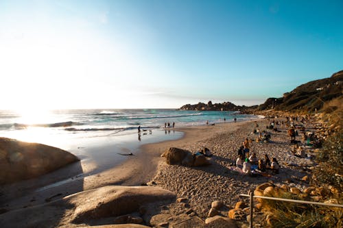 Fotobanka s bezplatnými fotkami na tému Kapské Mesto, pláž, pláž západ slnka
