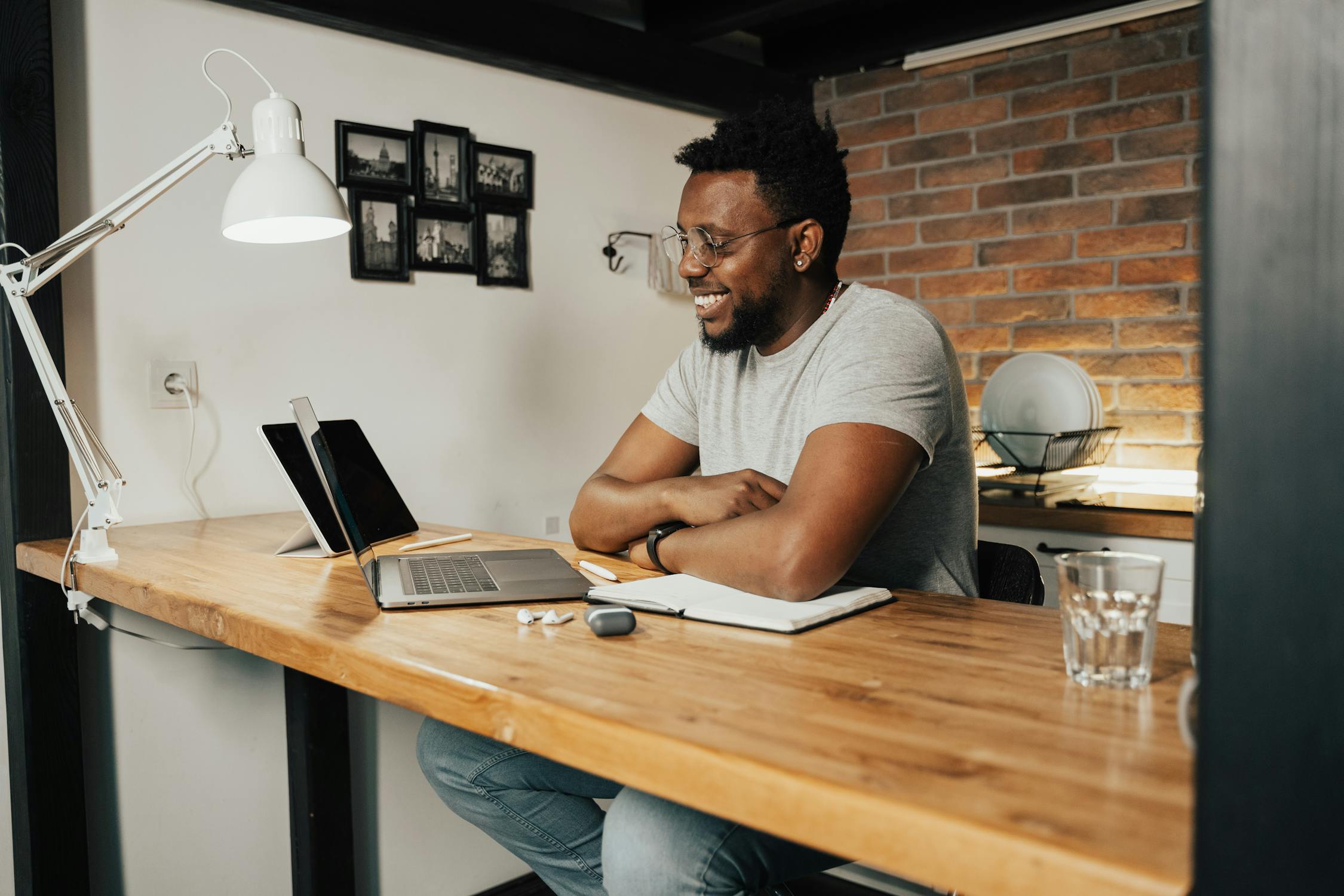 Happy business owner celebrating after securing a small business loan