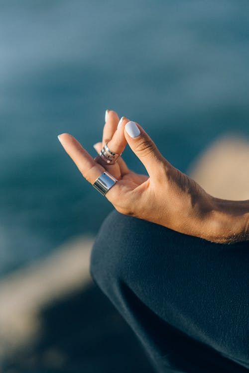 Free Close Up Shot of a Person Meditating Stock Photo