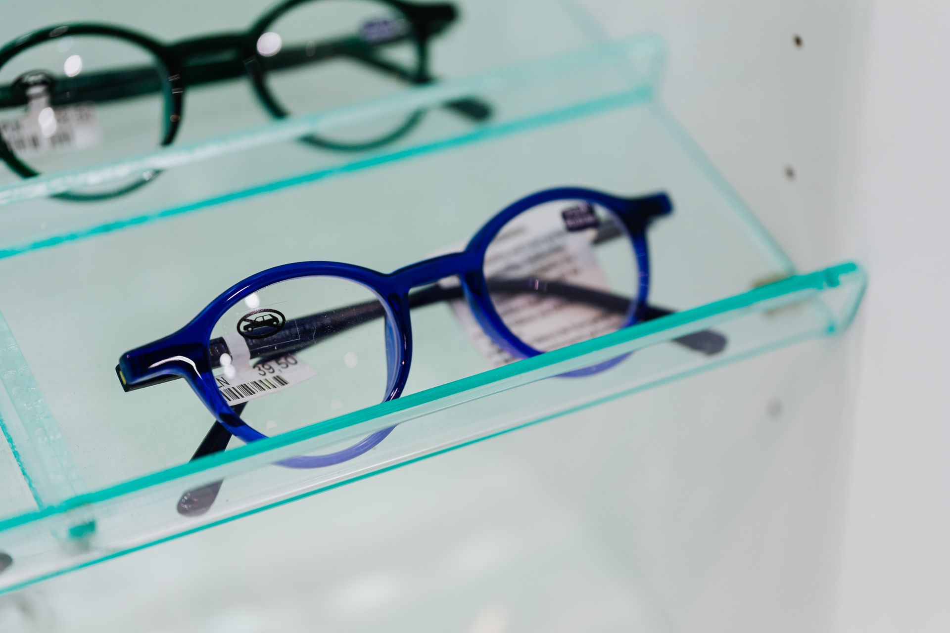 Blue Framed Eyeglasses