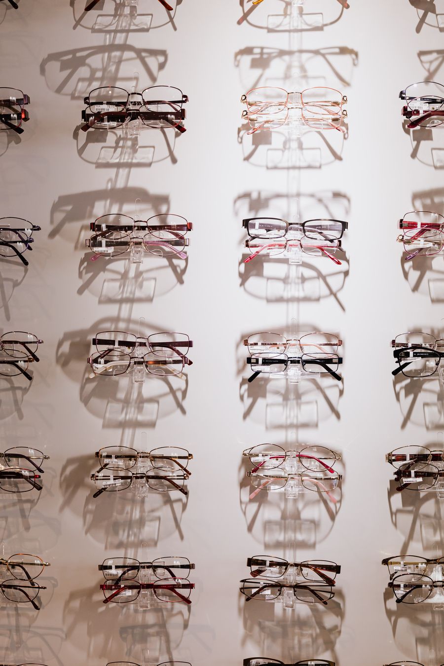 Vitrine de lunettes éclairée