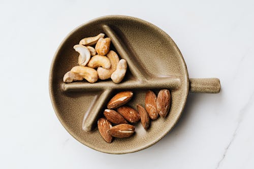 Nuts on Decorative Tray