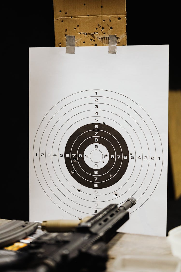 Holes On The Shooting Target