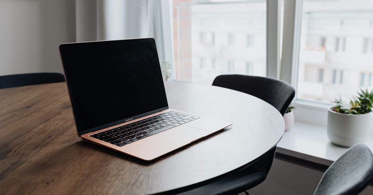 Round Table Pc Laptop on Round Table · Free Stock Photo