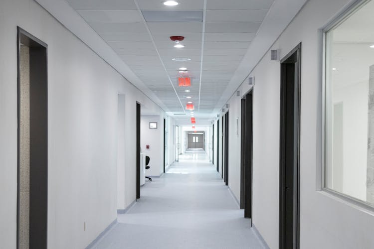 A Corridor Of A Hospital