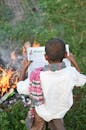A Boy Reading Newspaper