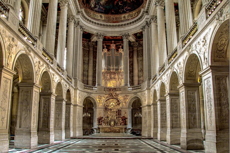 Interior Of Chateau De Versailles(Palace Of Versailles), Great Hall Ballroom