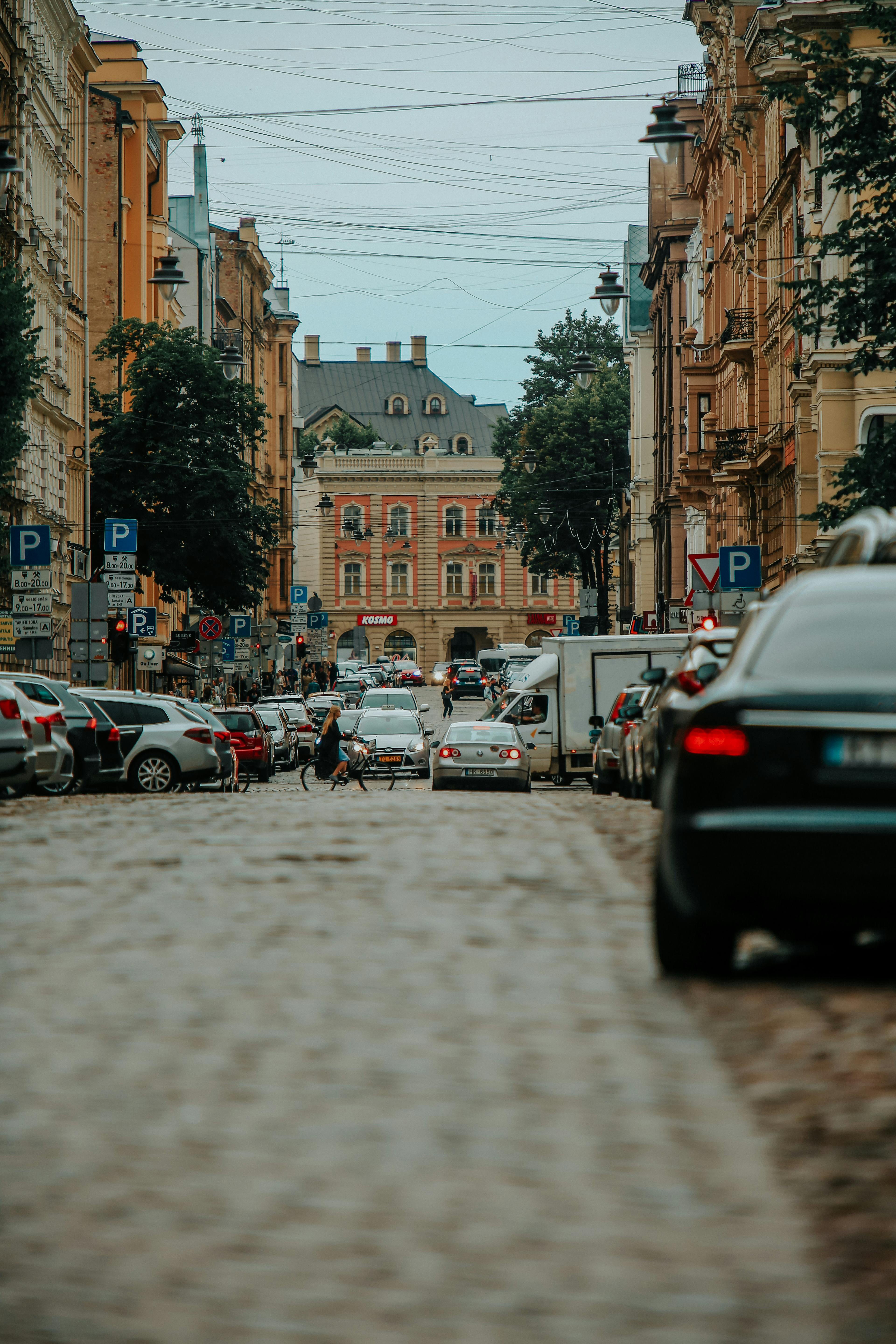 Photo of Cars Parked Outside the Store · Free Stock Photo