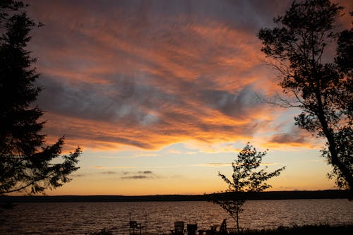 Ilmainen kuvapankkikuva tunnisteilla auringonlasku, järvi, kesä
