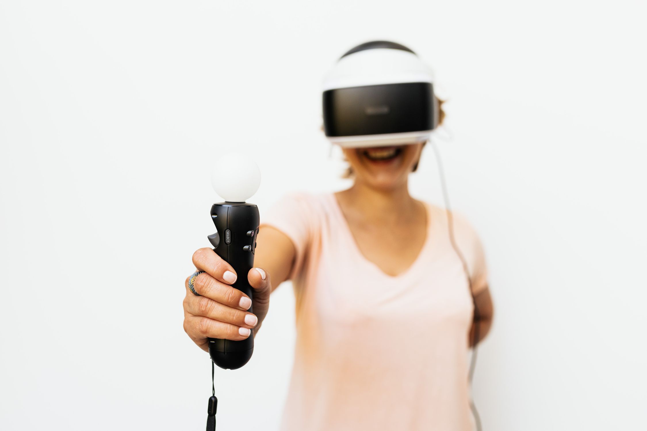 A Person Holding a VR Controller · Free Stock Photo