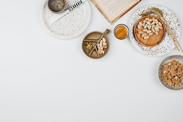 A Healthy Breakfast Food Flatlay