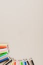 Overhead Shot of Colored Pencils